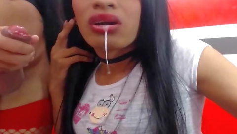 Sexy blonde fucked by a huge cock